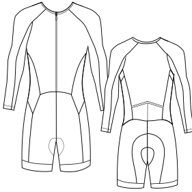 Fashion sewing patterns for MEN One-Piece